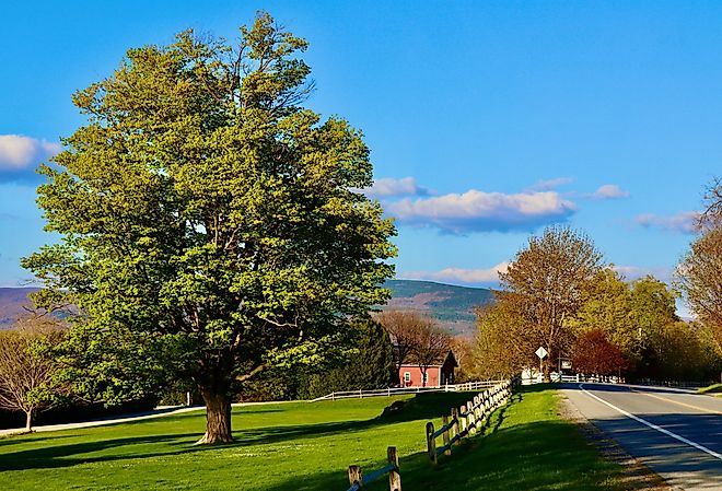 Springtime in Bennington, Vermont.
