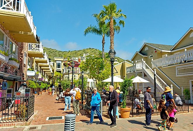 Downtown area of Avalon, California. Image credit Darryl Brooks via Shutterstock
