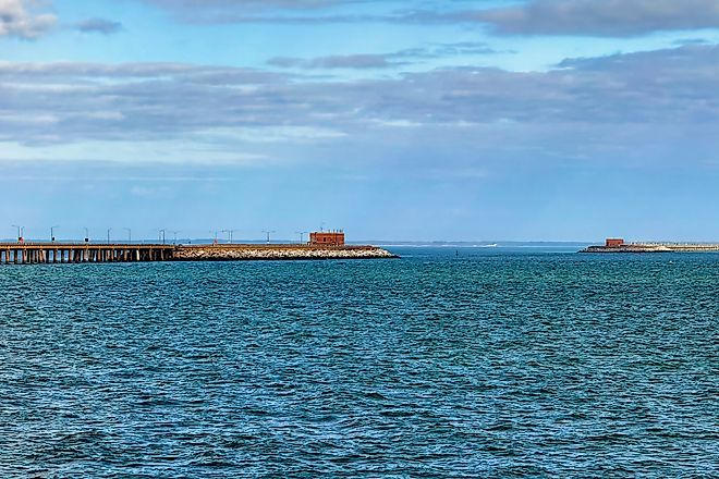Chesapeake Bay Bridge Tunnel (CBBT), Thimble Shoals Channel Islands, in the Chesapeake Bay
