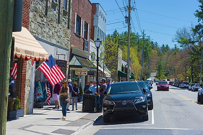 Downtown Blowing Rock. 