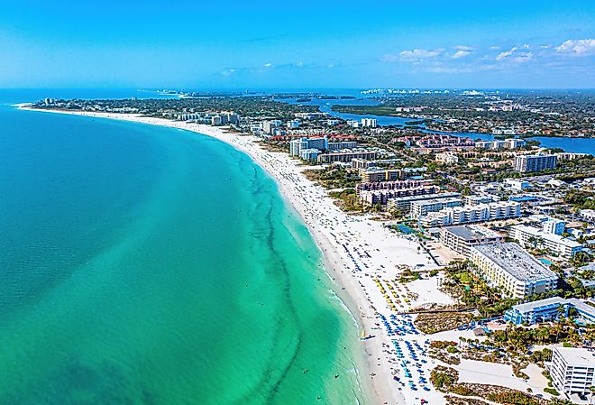 Overlooking Siesta Key Beach Sarasota, Florida.