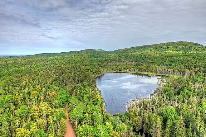 Mud Lake, east of Copper Harbor, Michigan. 