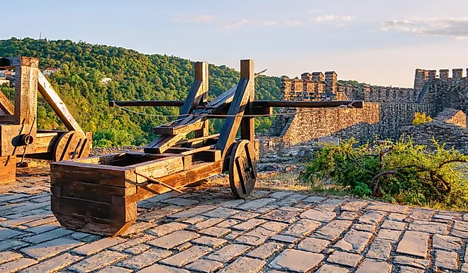 Beautiful view with a ballista weapon.