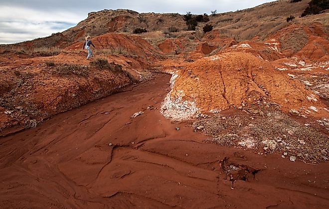 Watch your step at Gloss Mountain State Park in Oklahoma!