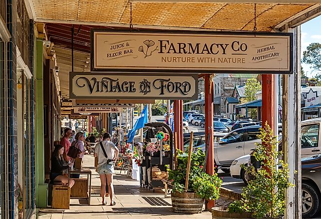 Street scene in historic Beechworth, Northern Victoria. Editorial credit: Paul Harding 00 / Shutterstock.com
