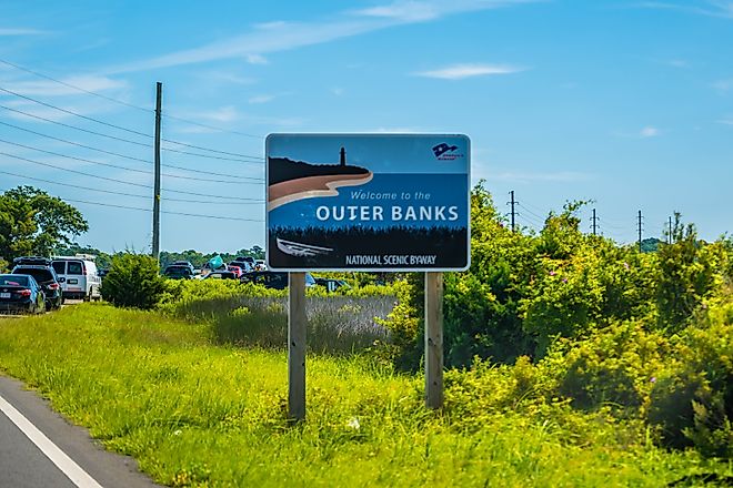 Cedar Island, NC, USA - Aug 13, 2022: A welcoming signboard at the entry point of the park. Photo credit Cheri Alguire via Shutterstock 