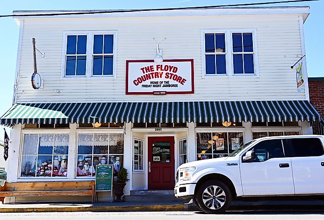 The Floyd Country Store, Virginia. Image by The Old Major via Shutterstock.