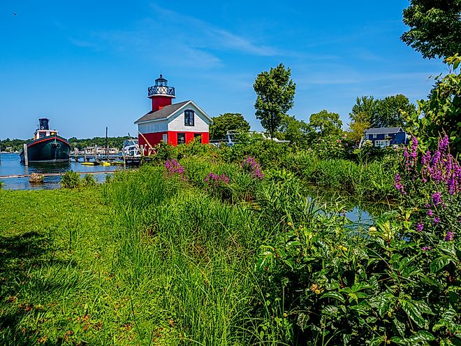 The Douglas Lighthouse on the Kalamazoo River