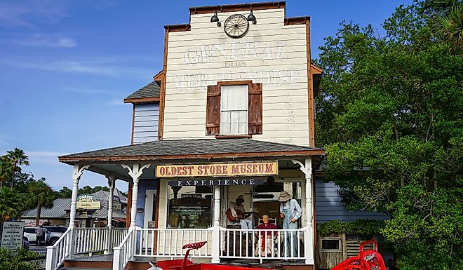 The Oldest Store Museum re-creates the original St. Augustine general store. Editorial credit: JennLShoots / Shutterstock.com
