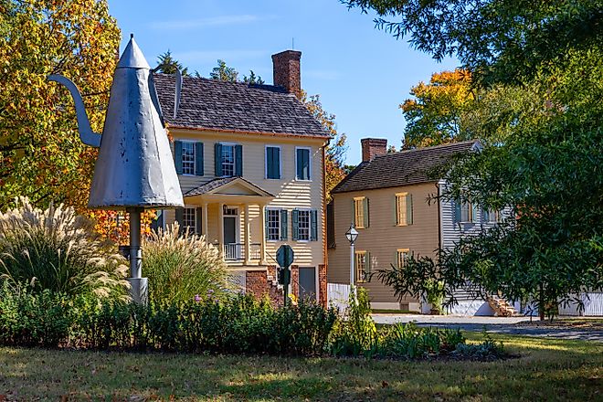 Old Salem Coffee Pot in Old Salem, North Carolina. Editorial credit: Dee Browning / Shutterstock.com
