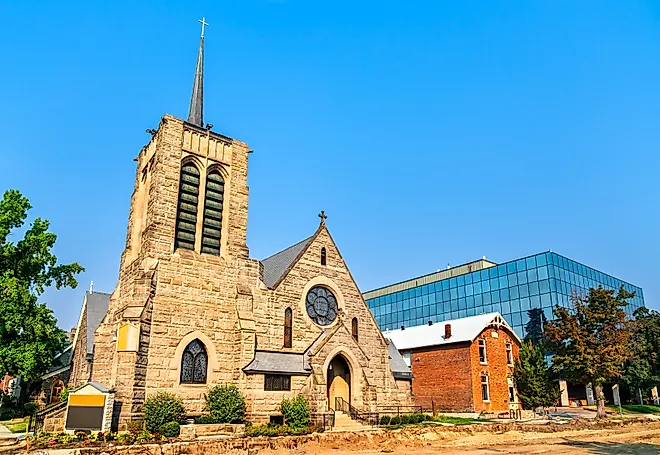 St. Michael's Episcopal Cathedral, in Boise, Idaho. (Credit: Leonid Andronov via Shutterstock)