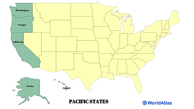 The 5 Pacific States, United States