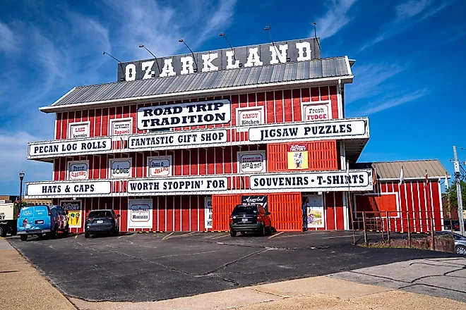 The Ozarkland Gift Shop in Camdenton, Missouri.