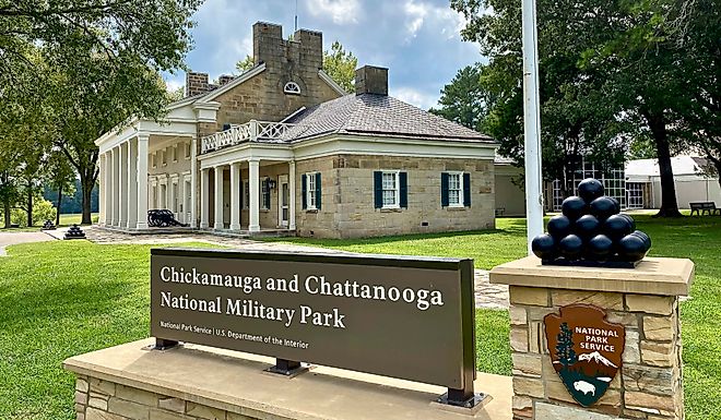 Chickamauga Battlefield Visitor Center at Chickamauga and Chattanooga National Military Park. Editorial credit: EWY Media / Shutterstock.com