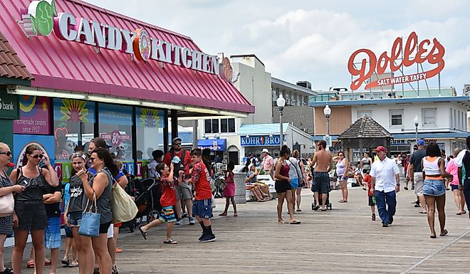 Boardwalk at Rehoboth Beach in Delaware. Editorial credit: Ritu Manoj Jethani / Shutterstock.com