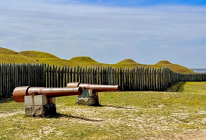 Civil War Fort Fisher on the Cape Fear River
