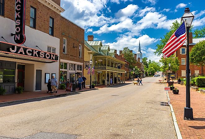 Main Street in Jonesborough, Tennessee. Image credit Dee Browning via Shutterstock.com