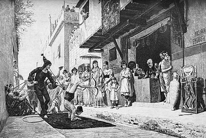 Jugglers in ancient Rome