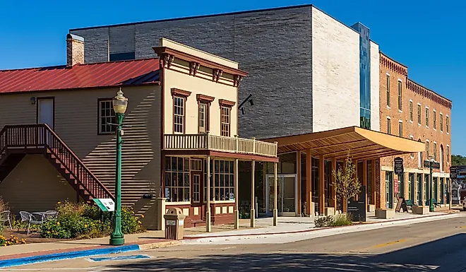 The main building of the Vesterheim Norwegian American Museum in Decorah, Iowa. Image credit Steve Heap via Shutterstock