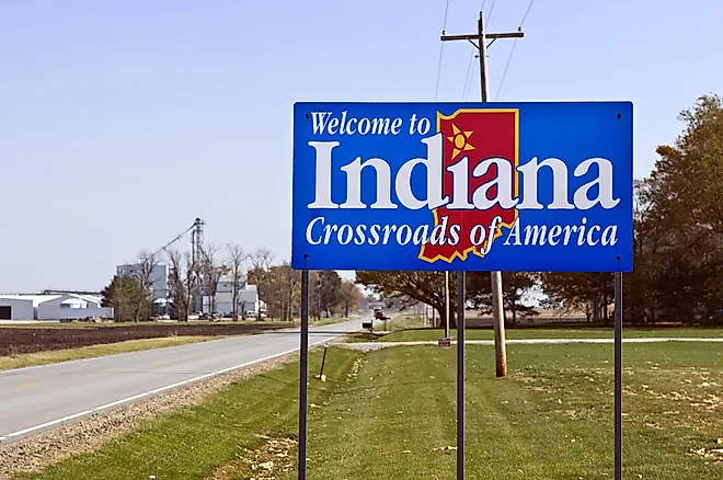 Indiana state sign.