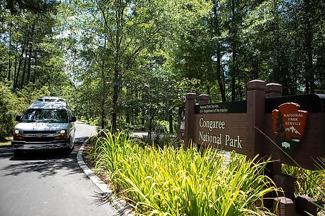 Congaree National Park entrance in South Carolina. Image credit Cavan-Images via Shutterstock
