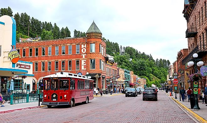 Downtown Deadwood, South Dakota. Editorial credit: Bo Shen / Shutterstock.com