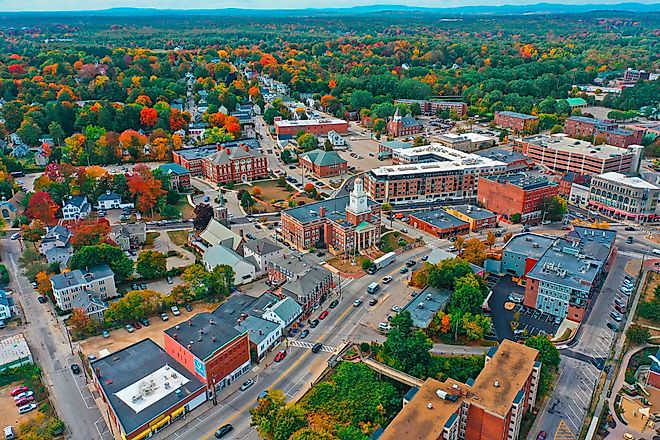 Aerial view of Dover, New Hampshire