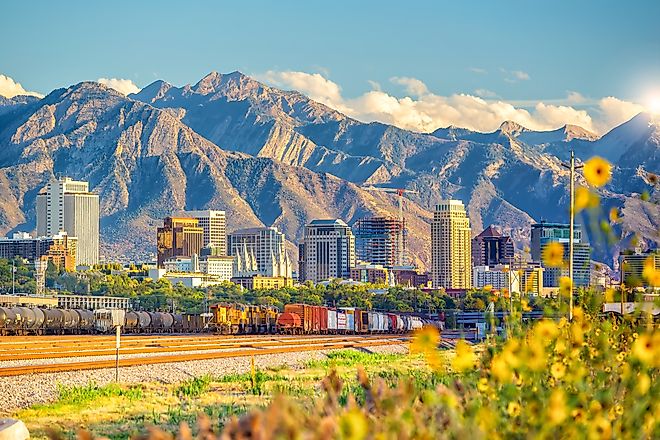 Downtown Salt Lake City, Utah.