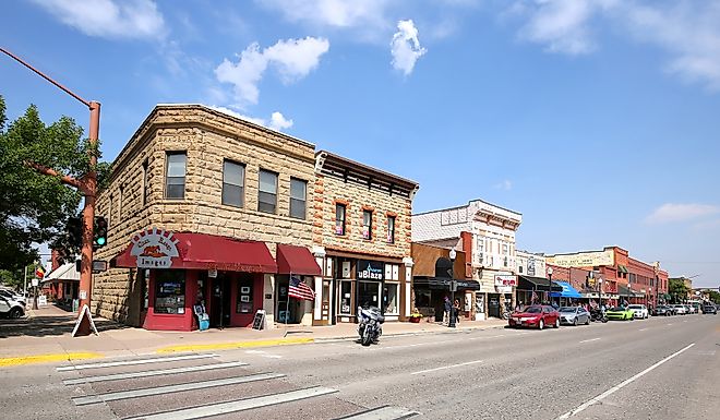 Downtown street in Cody, Wyoming. Editorial credit: Jillian Cain Photography / Shutterstock.com
