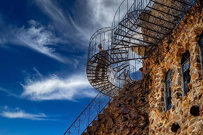 Bishop Castle is an "elaborate "one-man project" named after its constructor, Jim Bishop. Editorial credit: Grossinger via Shutterstock.com
