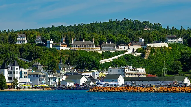 Mackinac Island State Harbor Mackinac Island, Michigan. Editorial credit: Dennis MacDonald / Shutterstock.com.