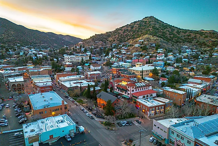 Bisbee, a historical mining town in South-Eastern Arizona.
