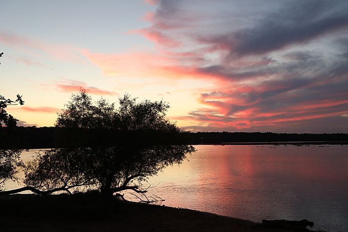 Lake Thunderbird in Oklahoma.
