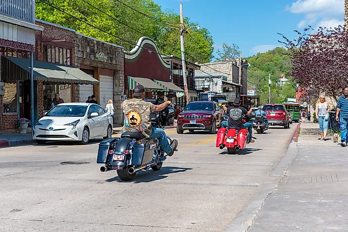 Downtown Eureka Springs, Arkansas.