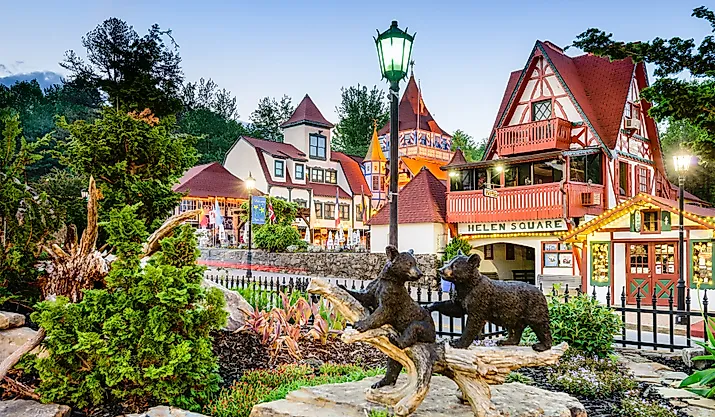 The beautiful Helen Square in Helen, Georgia. Image credit: Sean Pavone / Shutterstock.com 