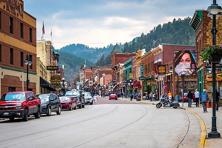 The fairytale town of Deadwood, South Dakota. Image credit: Cheri Alguire / Shutterstock.com.