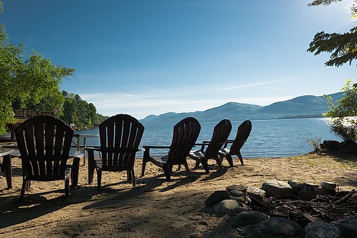 Black Point Beach in Ticonderoga, New York.