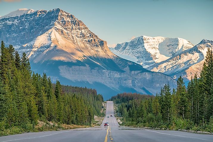 The Rocky Mountains in Jasper National Park, Alberta