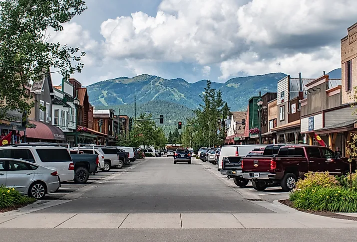 Main Street in Whitefish, Montana. Image credit Beeldtype via Shutterstock 