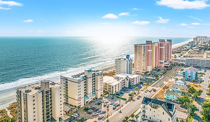 North Myrtle Beach, Atlantic coast South Carolina.