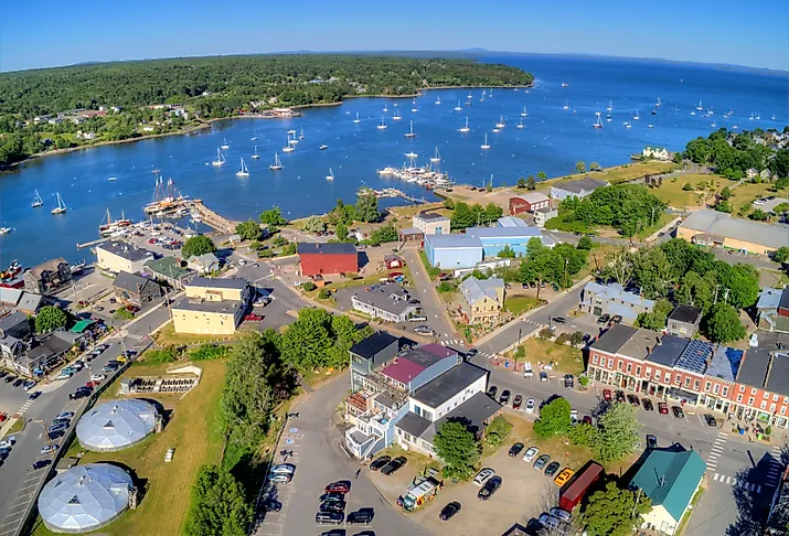 Overlooking Belfast, Maine.