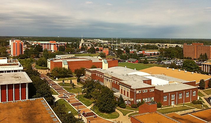 Aerial view of Murray, Kentucky. Image credit: wkms via Flickr.com.