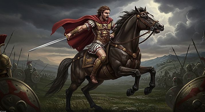 Alexander the Great on his horse