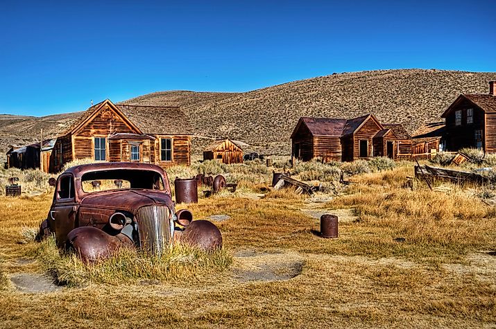 Bodie, Ghost town, Courtesy of User: Stockdonkey Via Shutterstock