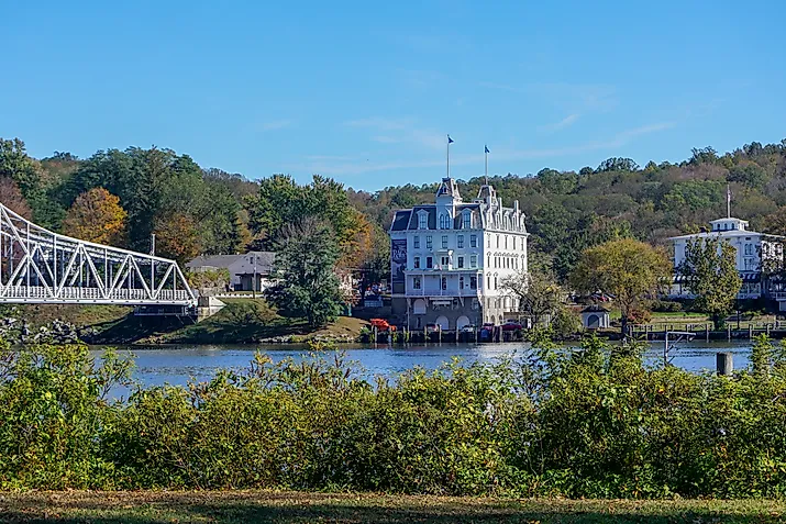  The Goodspeed Opera House in East Haddam, Connecticut.