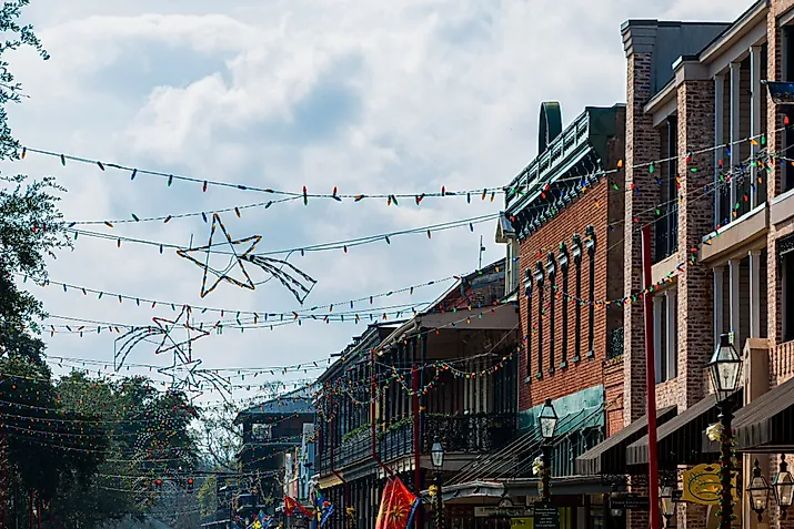 Christmas Lights at Natchitoches Holiday Festival, Natchitoches, Louisiana.