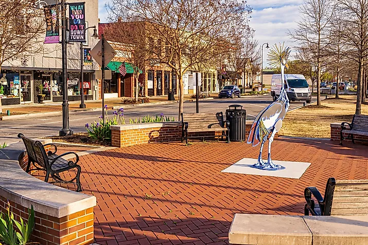 The City Square in Goldsboro, North Carolina. Image credit: Wileydoc / Shutterstock.com.