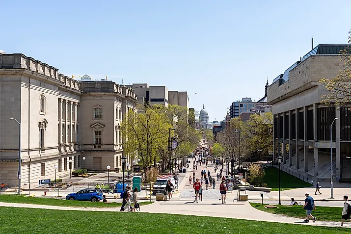 University of Wisconsin campus in Madison, Wisconsin.