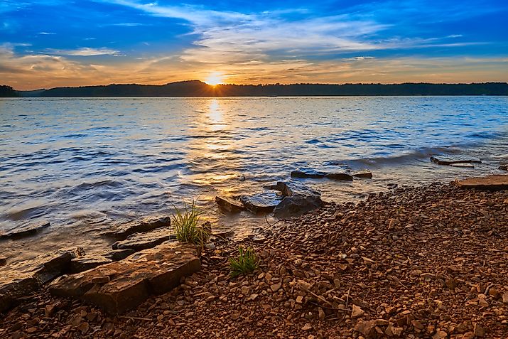 Sunset over Kentucky Lake.