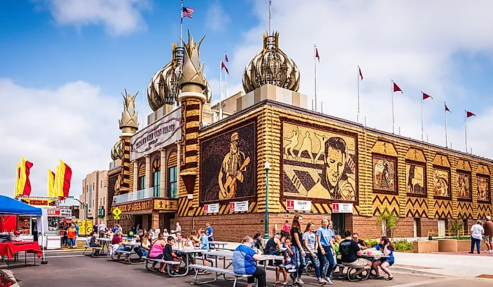 The Corn Palace in Mitchell, South Dakota.